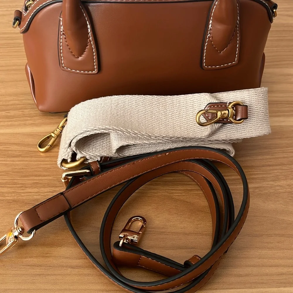 ZARA Brown Mini Handbag 👜 faux leather - Picture 2 of 7